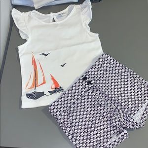 Janie and jack sailboat outfit